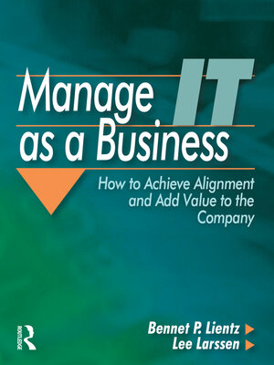 cover image of Manage IT as a Business